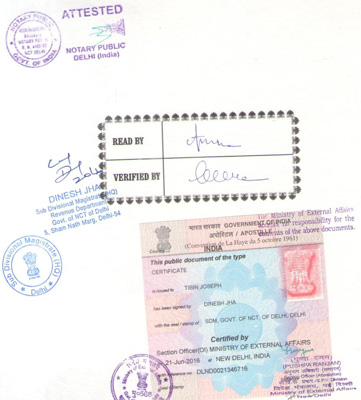 SDM APOSTILLE